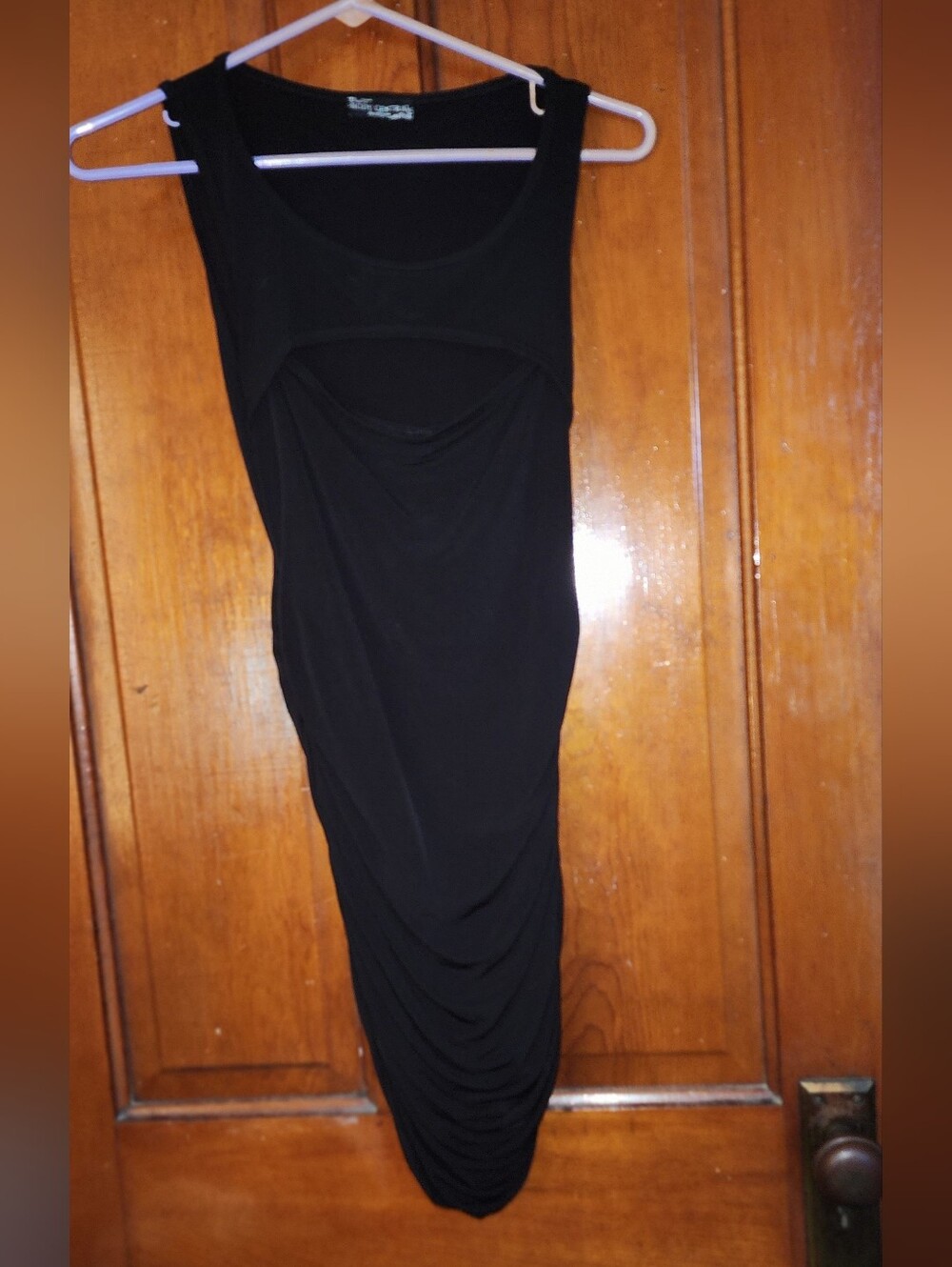 Body Central Sheer Black Bodycon Dress Women's Size Small